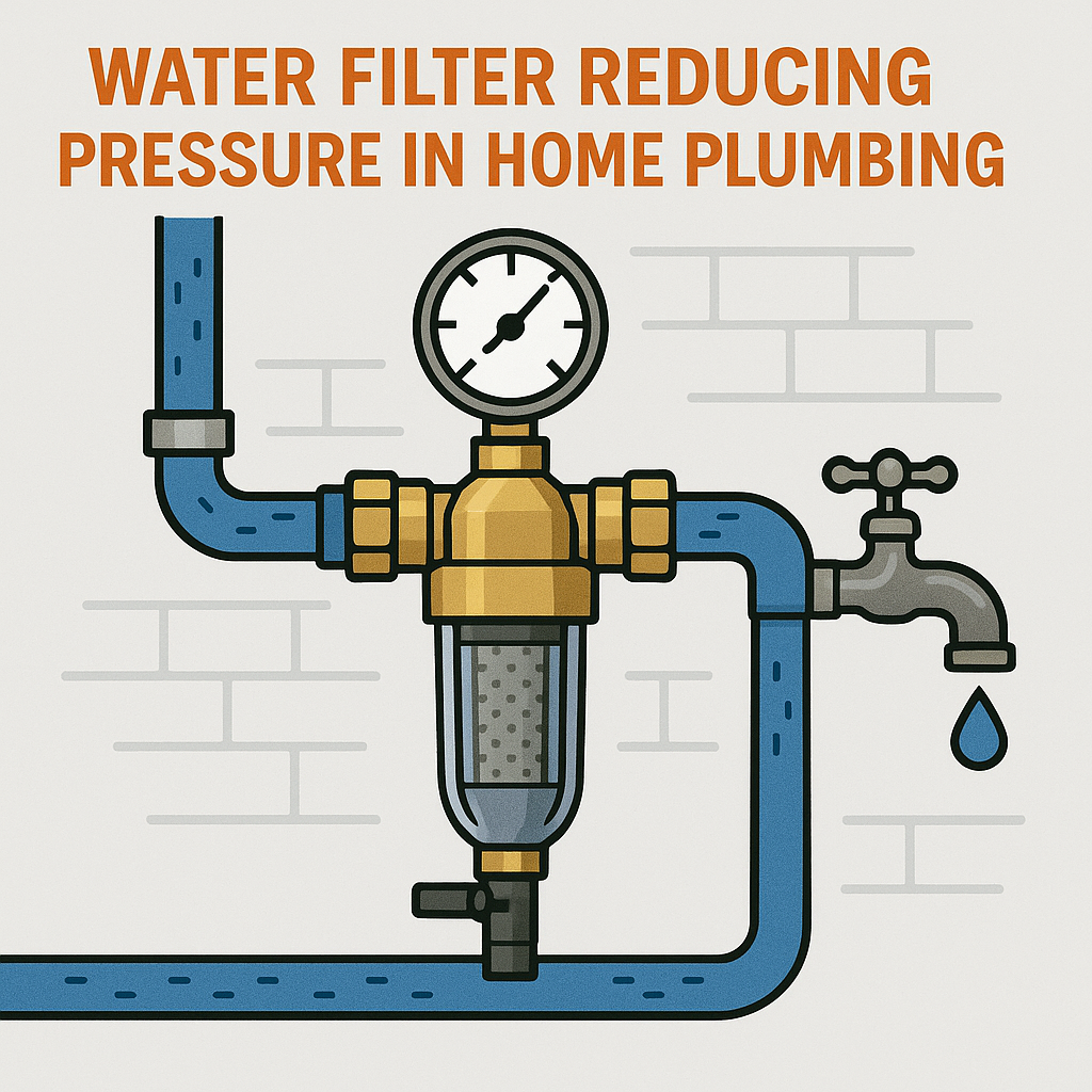 Ką daryti, jei vandens filtras sumažina vandens slėgį?